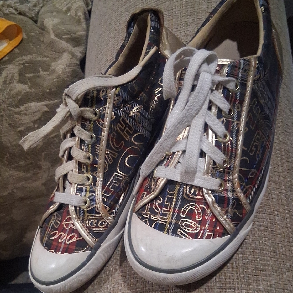 COACH Colorful Patterned Sneakers